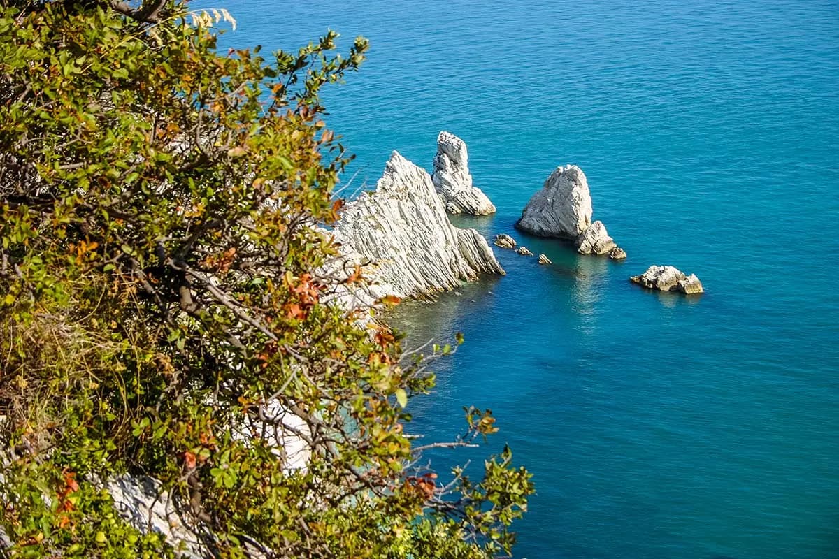 Una mattina tranquilla sulla costa adriatica