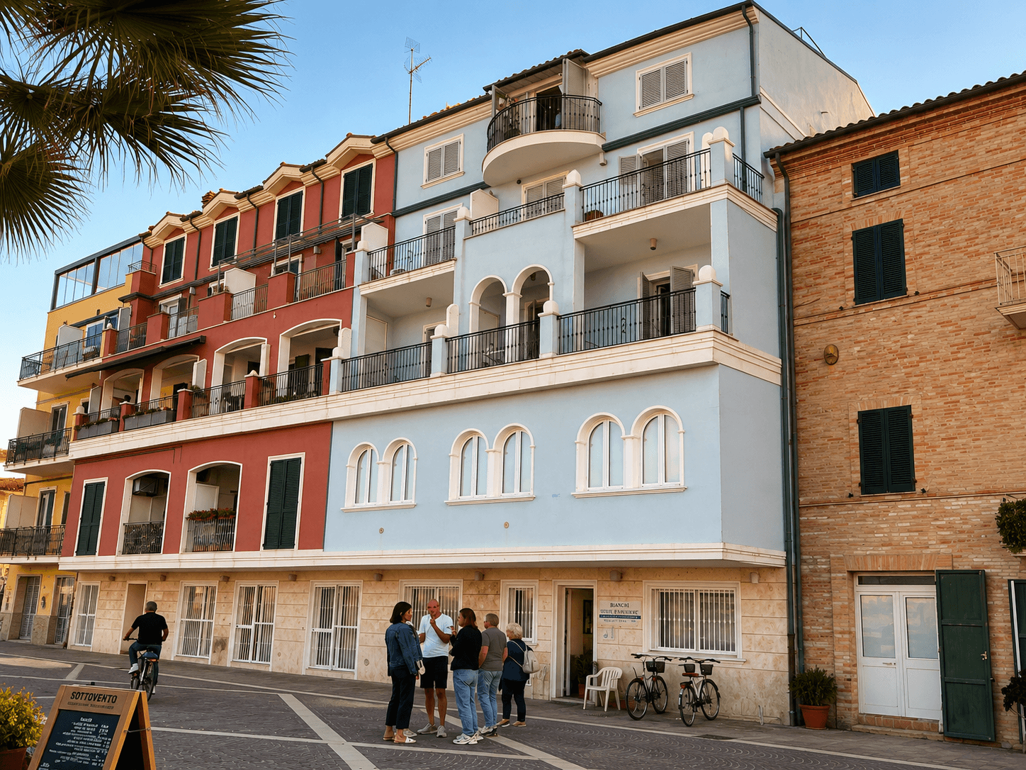 Immagine editoriale dell’ospitalità sul mare a Porto Recanati